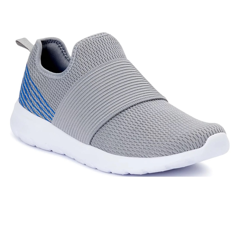 Athletic Works Men's Nash Athletic Slip-On Jogger Sneakers, Gray Blue